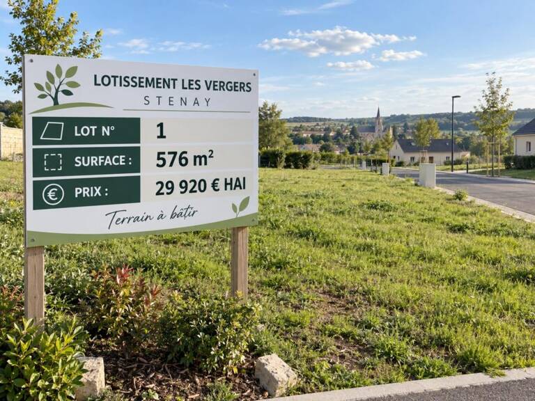 Proche Belgique et Luxembourg - Stenay 55700 terrain à bâtir viabilisé de 576 m² — photo 1