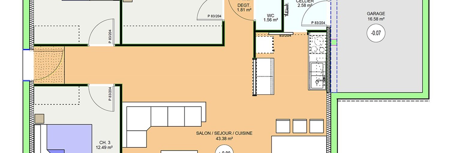 Maison 89 m² à construire Mozac (63200)