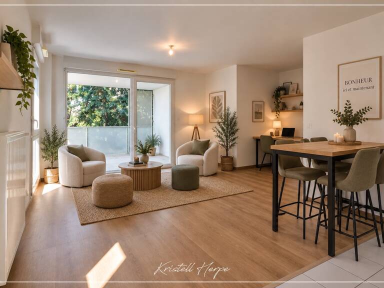 Appartement à vendre 3 pièces NANTES (44) T3 avec grand balcon – Vue verdoyante – 2 stationnements — photo 1