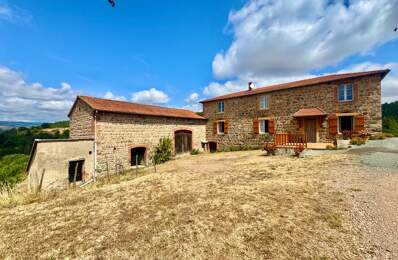 CORDELLE (42) CORPS DE FERME EN PIERRE AVEC VUE EXCEPTIONNEL - 6.8 Ha DE TERRAIN LIBRE - DEPENDANCES — photo du bien