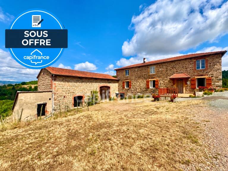 CORDELLE (42) CORPS DE FERME EN PIERRE AVEC VUE EXCEPTIONNEL - 6.8 Ha DE TERRAIN LIBRE - DEPENDANCES — photo 1
