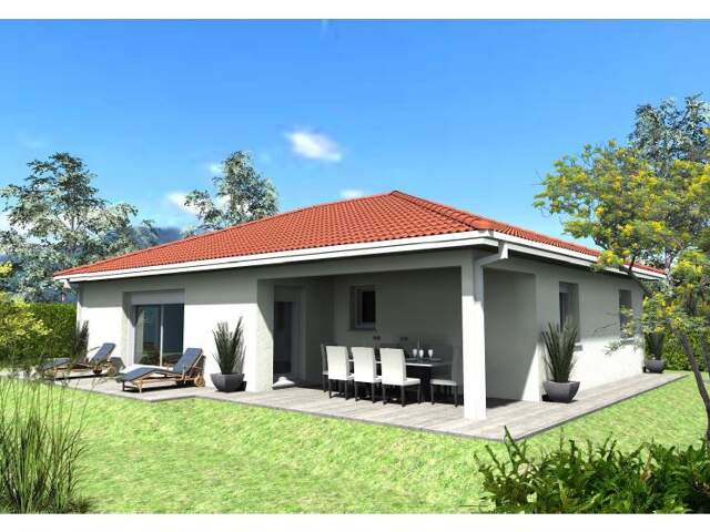 terrain 800 m² + Villa sur mesure plain-pied — St-Étienne-de-St-Geoirs — photo du bien