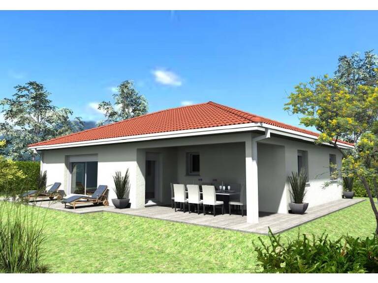 terrain 800 m² + Villa sur mesure plain-pied — St-Étienne-de-St-Geoirs — photo 1