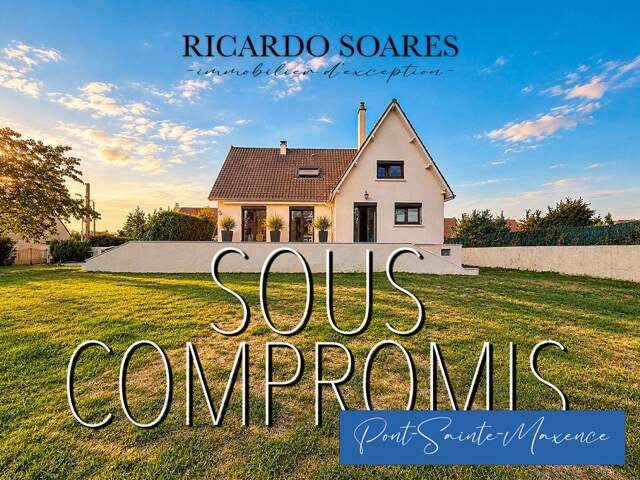PONT-SAINTE MAXENCE (SARRON) 60700 - VUE SUR L'OISE / MAISON FAMILIALE 163 m2 AU SOL / SOUS-SOL TOTAL / 5 CHAMBRES / TERRAIN 1125 m2 — photo du bien