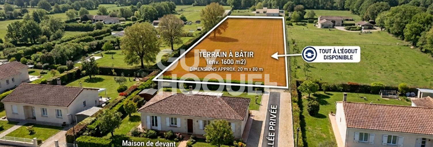 Terrain  1600 m² à vendre à Portets (33640)