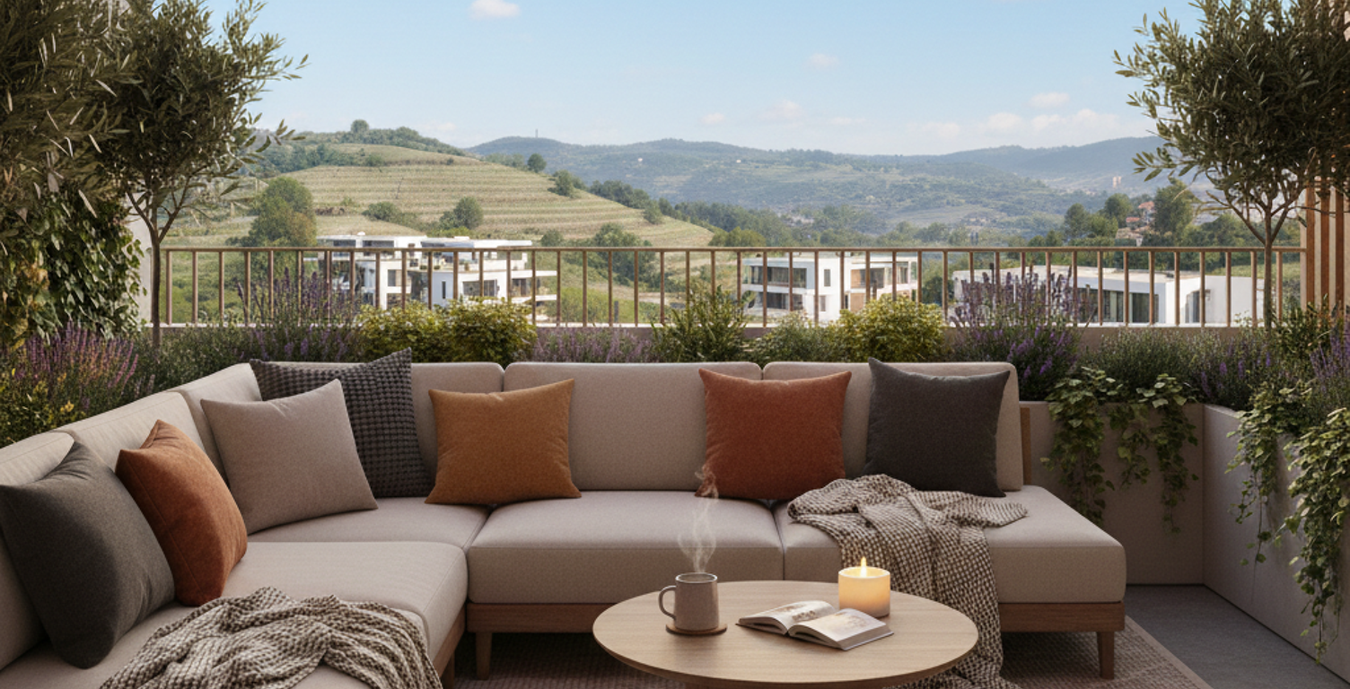 VUE COLLINE SANS VIS-A-VIS, MAGNIFIQUE APPARTEMENT T4 DE 82 M² AVEC TERRASSE — photo 1