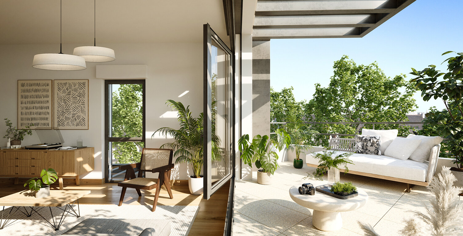 - AU CALME, SUPERBE T4 TRAVERSANT EN DERNIER ETAGE ET SA VUE DEGAGEE SANS VIS A VIS — photo 1