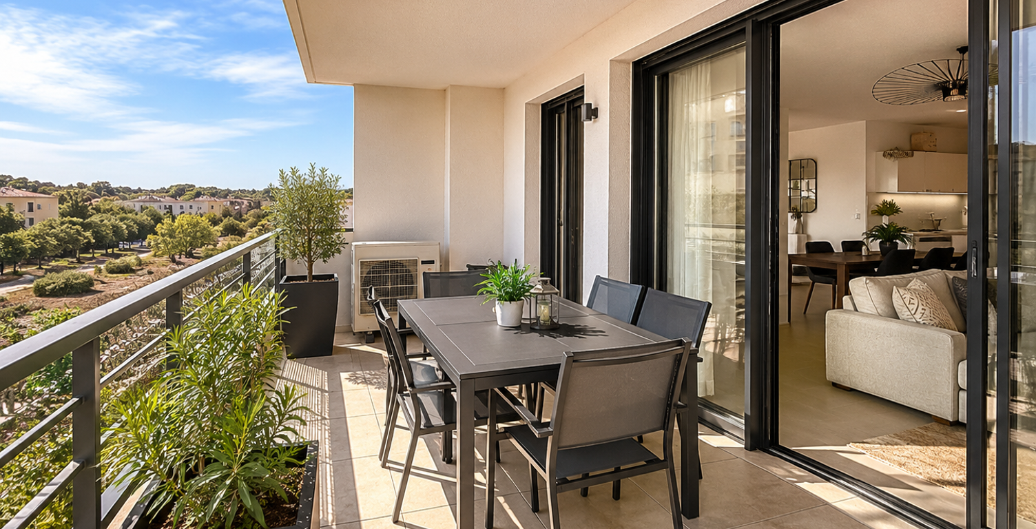FRÉJUS PLAGE – MAGIQUE T4 AVEC TERRASSE, 3 CHAMBRES & DOUBLE PIÈCE D’EAU — photo 1