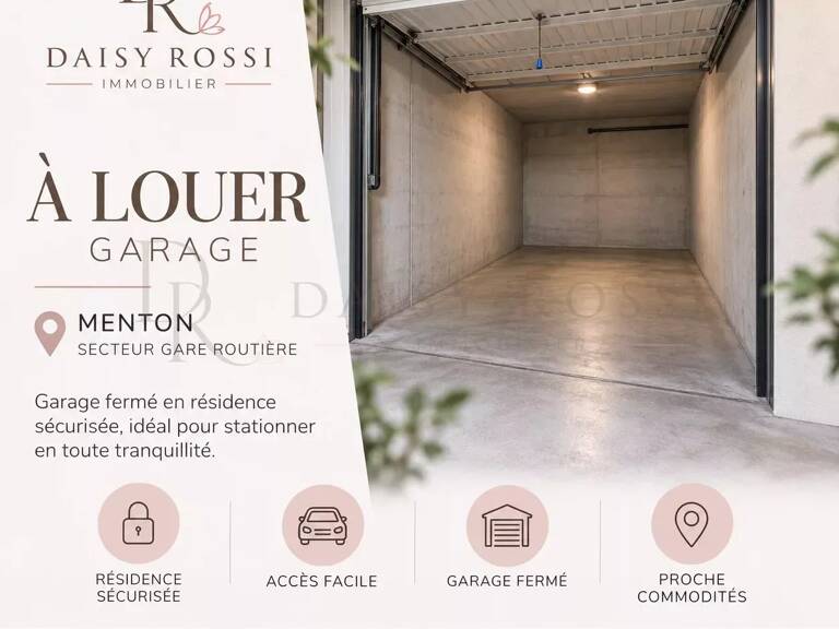 GARAGE FERMÉ À LOUER – CAGNES-SUR-MER — photo 1
