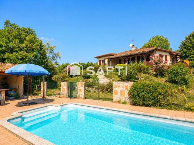 Maison familiale avec piscine et sous-sol total  Mongauzy — photo du bien