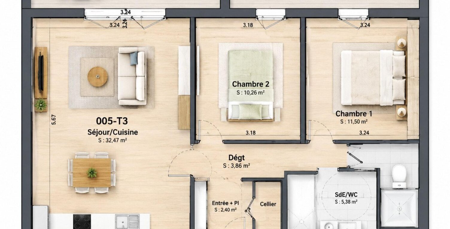 LA FRANQUI, PROCHE LEUCATE, T3 EN RDC, DANS RESIDENCE DE STANDING ET LIEU PRIVILEGIE, EXTERIEURS,STATIONNEMENTS — photo 1