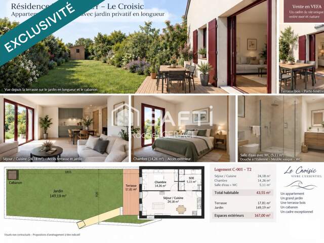 T2, VEFA, Villa Mazy avec terrasse et jardin — photo du bien