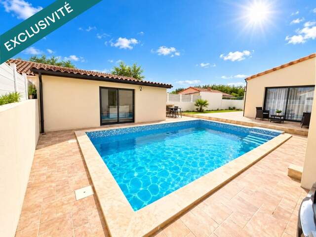 VILLA DE PLAIN-PIED 2019 AVEC PISCINE  150 m²  4 CHAMBRES  VILLEMOUSTAUSSOU — photo du bien