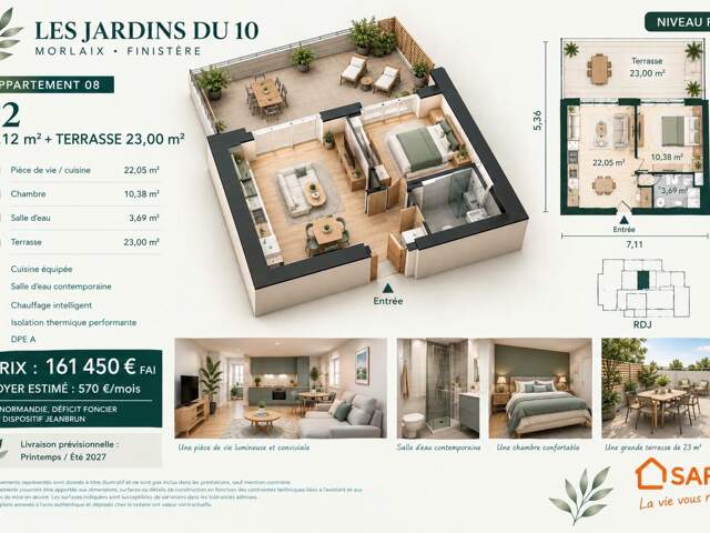Appartement neuf de 39 m2 avec terrasse de 25 m2 — photo du bien