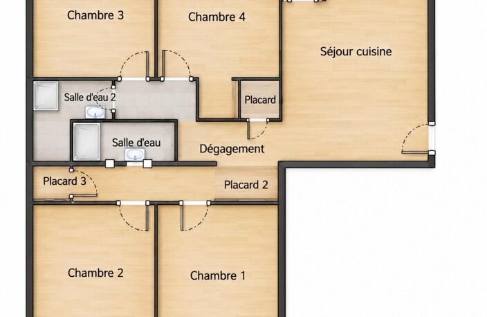 Appartement T4 rénové avec garage et parking — photo 4