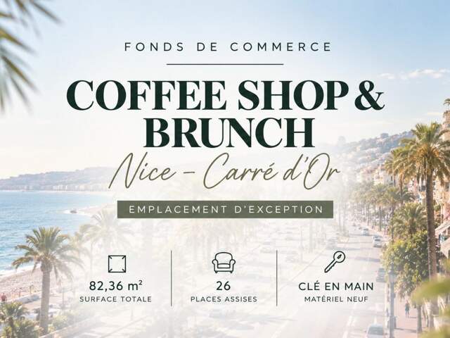 NICE  CARRÉ D'OR  COFFEE SHOP & BRUNCH  EMPLACEMENT PREMIUM — photo du bien