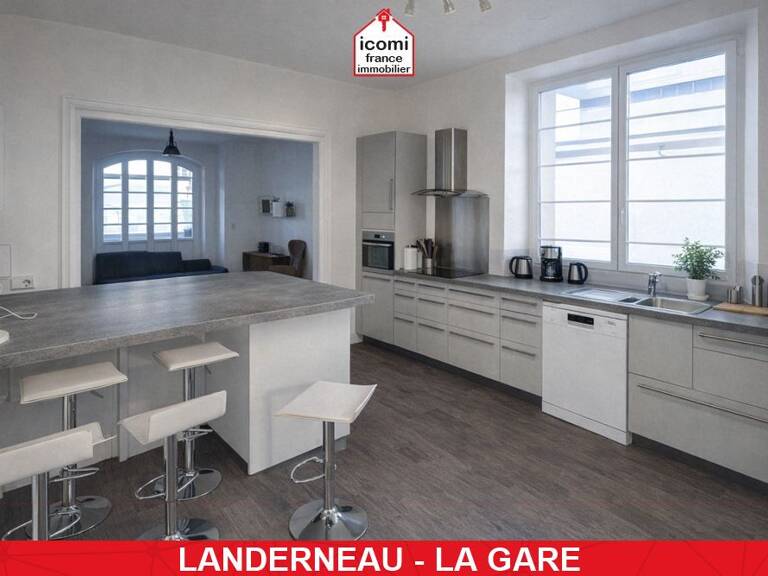 FINISTERE - Landerneau (29800) - A VENDRE - MAISON 140M² - 6 CHAMBRES - GRANDE PIECE DE VIE - 1000M² DE TERRAIN - CENTRE VILLE - PROCHE GARE - SECTEUR RECHERCHE — photo 1