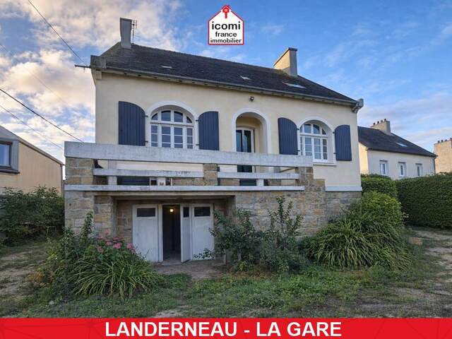 FINISTERE - Landerneau (29800) - A VENDRE - MAISON 140M² - 6 CHAMBRES - GRANDE PIECE DE VIE - 1000M² DE TERRAIN - CENTRE VILLE - PROCHE GARE - SECTEUR RECHERCHE — photo du bien