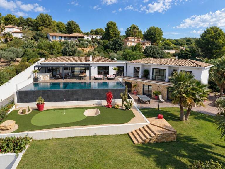 A VENDRE LA CADIERE D'AZUR 83740 LUXUEUSE VILLA CONTEMPORAINE AVEC VUE MER — photo 1