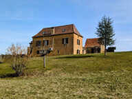 Maison ancienne de caractère, 3 chambres, grand séjour de 60 m², grangette, garage, vue campagne à Saint-Pompont, Périgord Noir — photo 2
