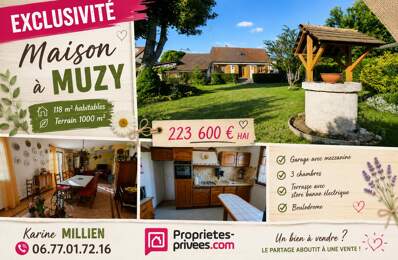 MUZY 27650 Maison individuelle - 1 étage - 3 chambres - 1 bureau - Garage - Quart port - Terrain - 223600  HAI — photo du bien