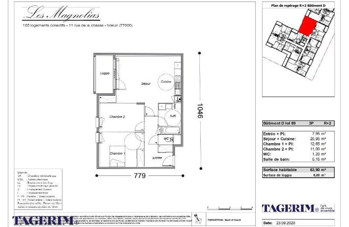 Location appartement 3 pièces 63 m² à Melun (77000) — photo 2