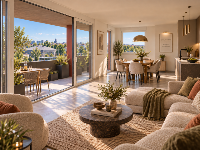Neuf et déjà construit!! Vue Cathédrale - Terrasse 15 m2 plein Sud !!! — photo du bien