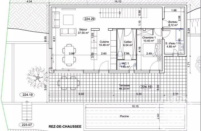 VILLA - MENTON - 133m² - TERRAIN - PARKING - PISCINE — photo 2