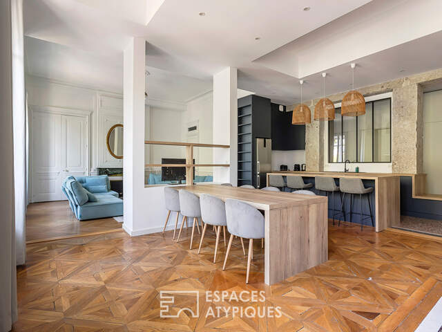 Appartement bourgeois meublé avec vue Rhône — photo du bien