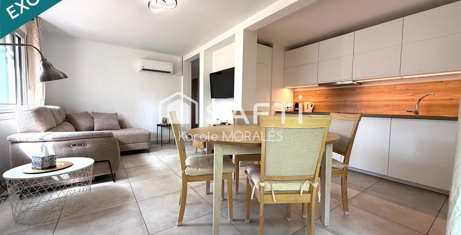 CANET EN ROUSSILLON ,T3 EN REZ-DE-JARDIN, 50 m DE LA PLAGE — photo 1
