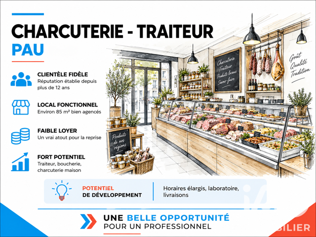 Vente Boucherie, Charcuterie 85 m&sup2; — photo du bien