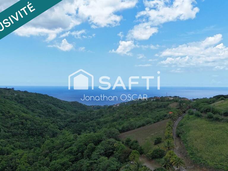 Terrain constructible 5 193 m2 Le Carbet vue mer — photo 1
