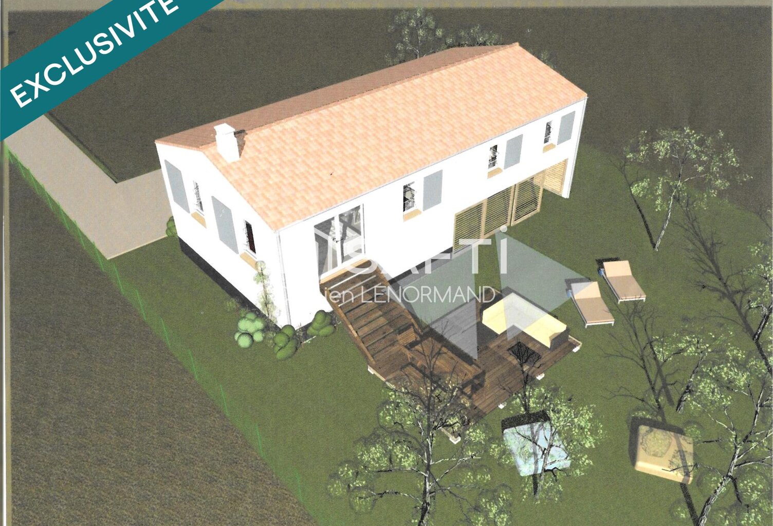 Sables vigniers Terrain constructible et permis déposé — photo 1