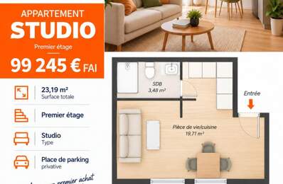 MORLAIX  Studio neuf, idéal premier achat ou investissement — photo du bien