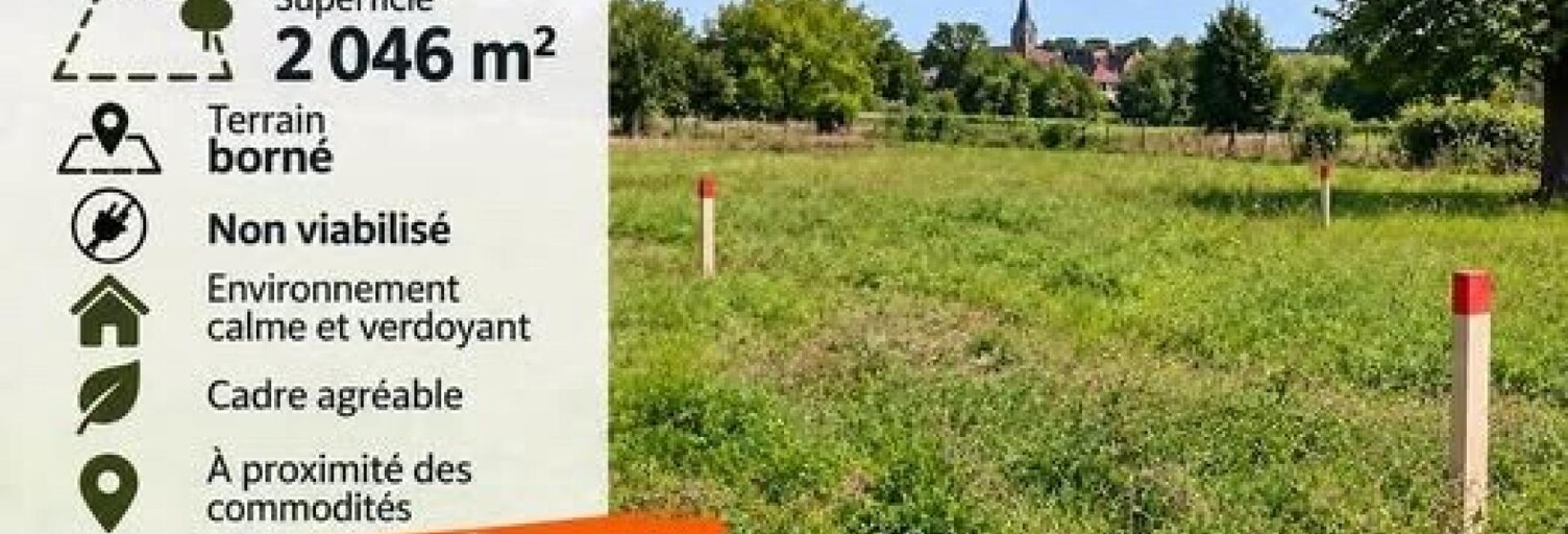 Terrain  2046 m² à vendre à Aubin-Saint-Vaast (62140)
