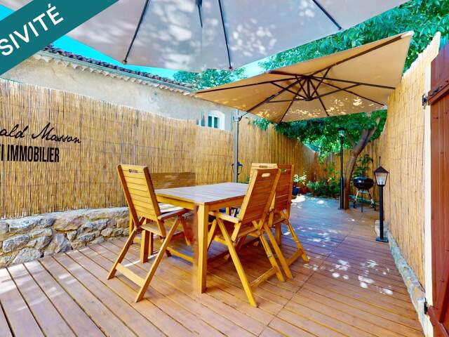 MAISON DE VILLAGE DE CHARME AVEC TERRASSE ET CAVE VOÛTÉE — photo du bien