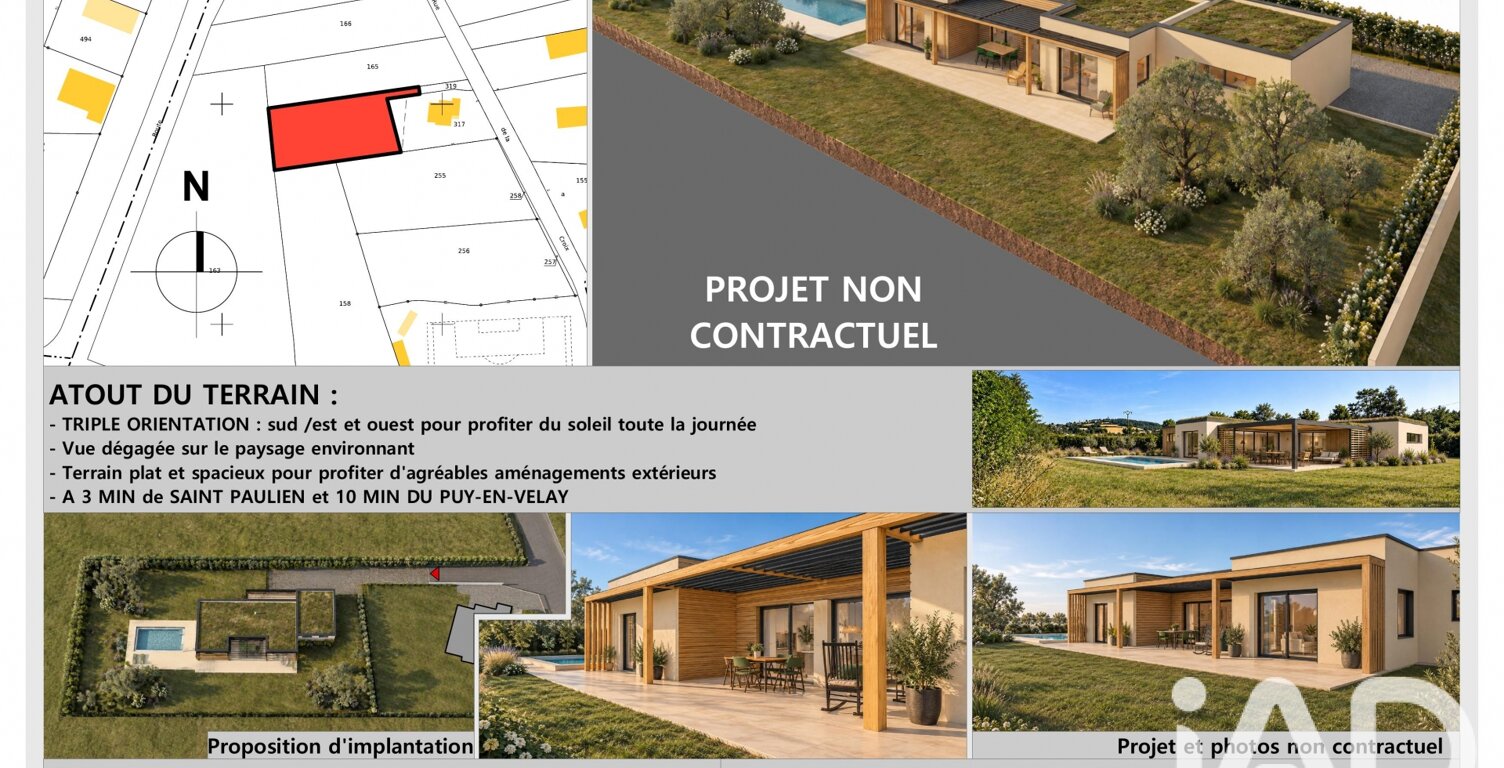 Vente Terrain 1 613 m&sup2; — photo 1