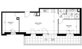 Appartement 3 Pièces 57 m² à vendre à Château-Thierry (02400)