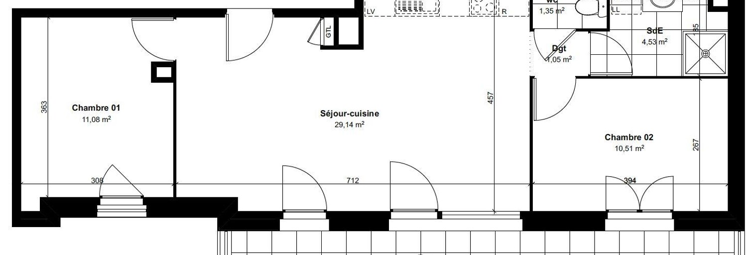 Appartement 3 Pièces 57 m² à vendre à Château-Thierry (02400)