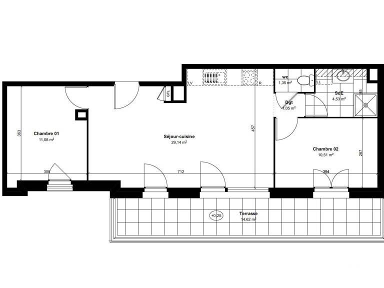 Vente Appartement 3 pièces — photo 1