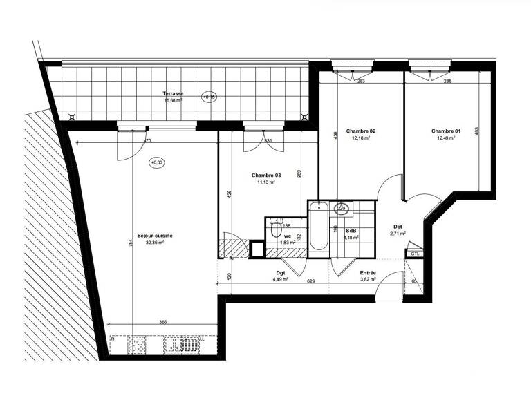 Vente Appartement 4 pièces — photo 1