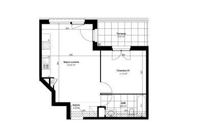Appartement 2 pièces 175100 €