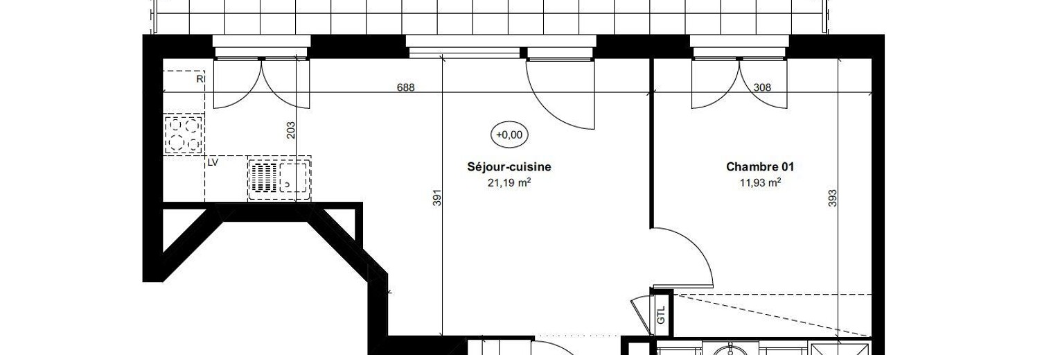 Appartement 2 Pièces 41 m² à vendre à Château-Thierry (02400)