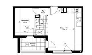 Appartement 2 Pièces 39 m² à vendre à Château-Thierry (02400)