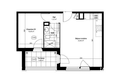 Appartement 2 pièces 236900 €