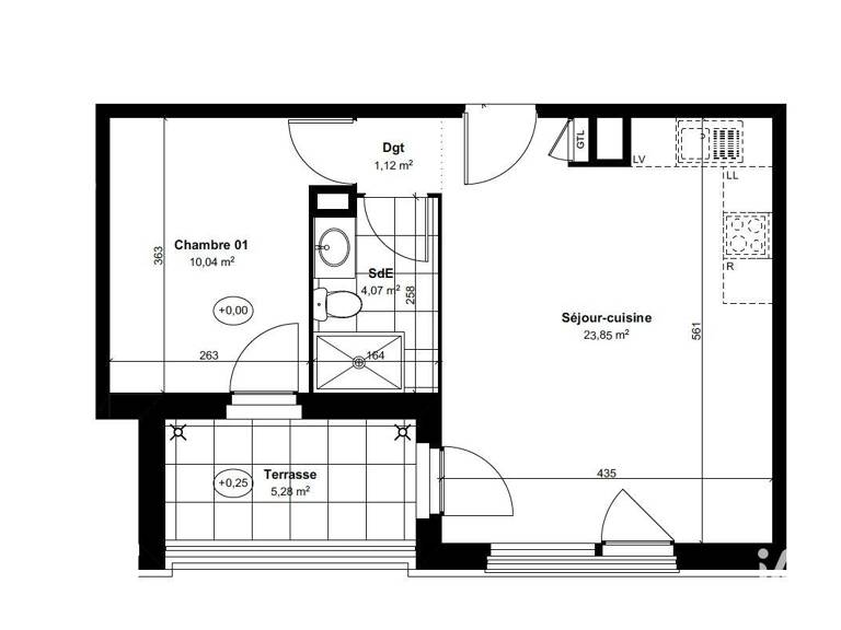 Vente Appartement 2 pièces — photo 1