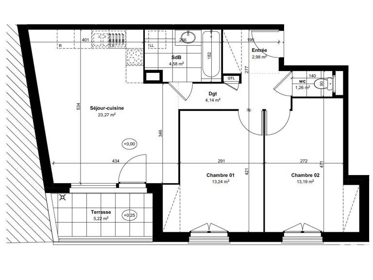 Vente Appartement 3 pièces — photo 1