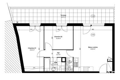 Appartement 3 pièces 252350 €