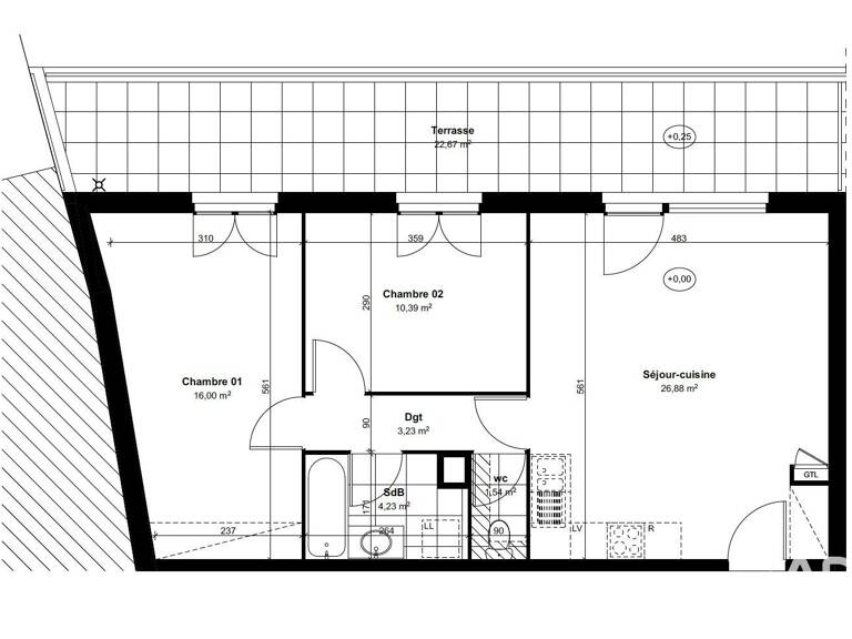 Vente Appartement 3 pièces — photo 1