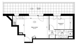 Appartement 2 Pièces 42 m² à vendre à Château-Thierry (02400)